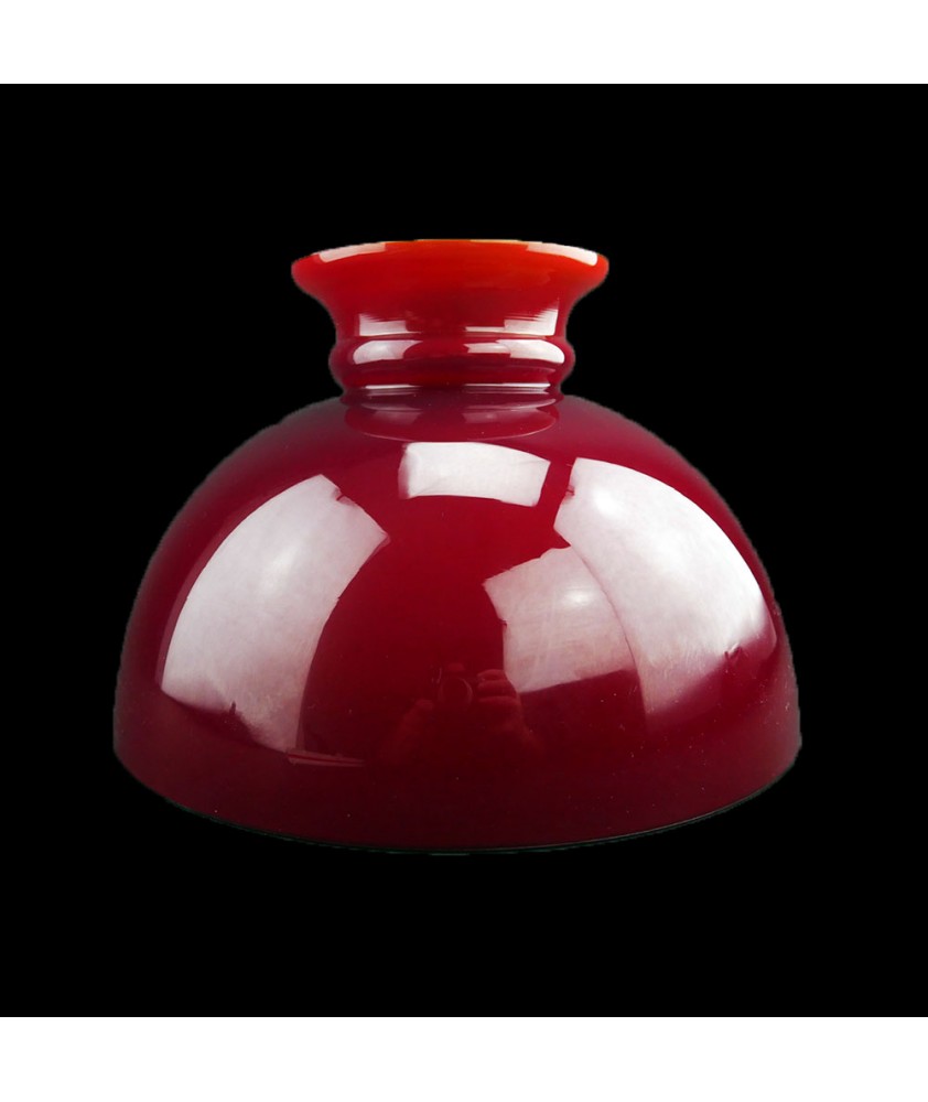 245mm Aladdin Red Oil Lamp Dome Oil Lamp Shades John Moncrieff
